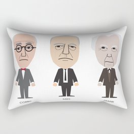 The Godfathers of Modern Architecture Rectangular Pillow