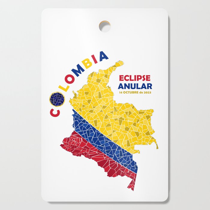 Colombia Annular Eclipse 2023 Cutting Board