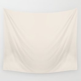 Pale Fresh Off White Cream Linen Solid Color Pairs PPG Sugar Soap PPG1084-1 - Single Shade Colour Wall Tapestry