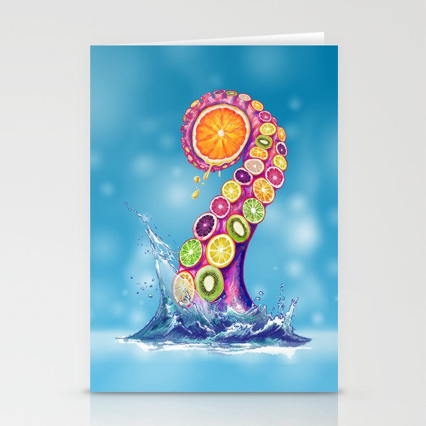 Fruity Octopus Stationery Cards