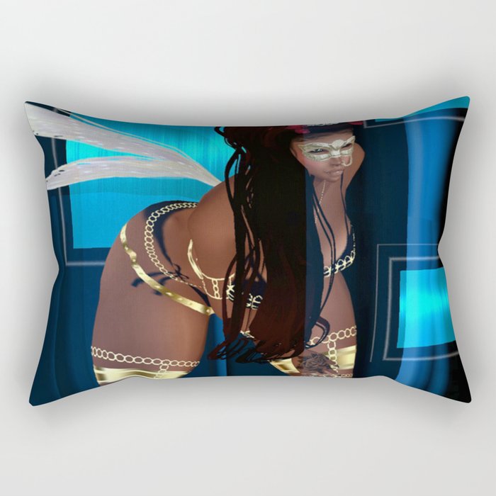 Dance Life Paradise - Black Goddess 1 Rectangular Pillow