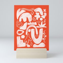Organic (Red) Mini Art Print