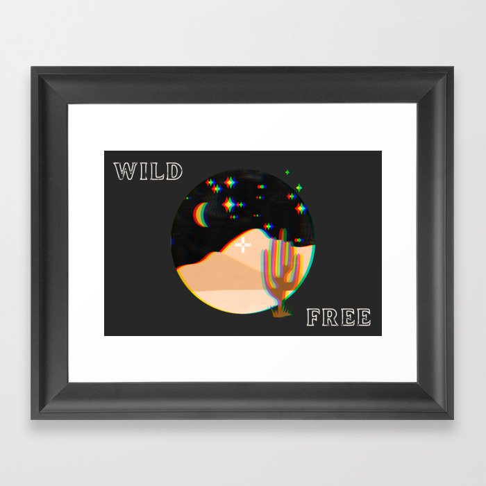 Wild + Free Framed Art Print