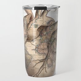 adventure heart-world map 1 Travel Mug