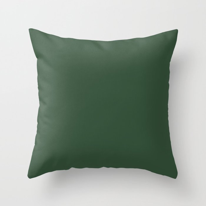 Dark Vintage Green: Just perfect Color for Wedding Throw Pillow