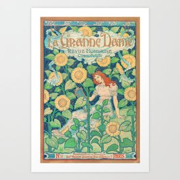 La Grande Dame by Eugène Grasset - Art Nouveau Vintage Retro Poster Art Print