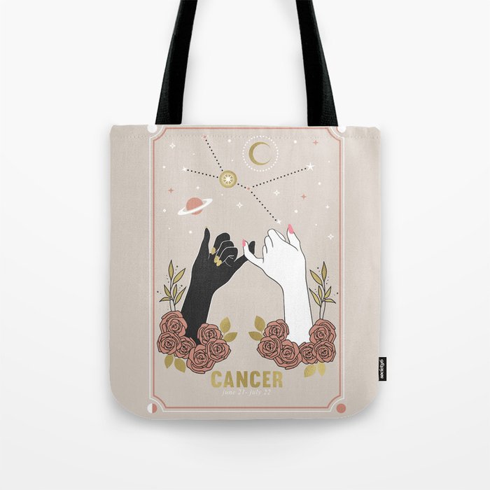 Cancer Zodiac Series Tote Bag