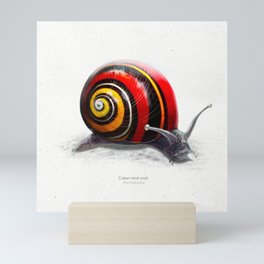 Cuban land snail Mini Art Print