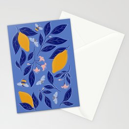 Blue Easy Beezy Lemon Squeezy Stationery Card