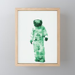 Spaceman AstronOut (off white and green) Framed Mini Art Print
