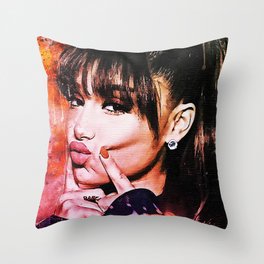 Ariana Grand Painting Throw Pillow
