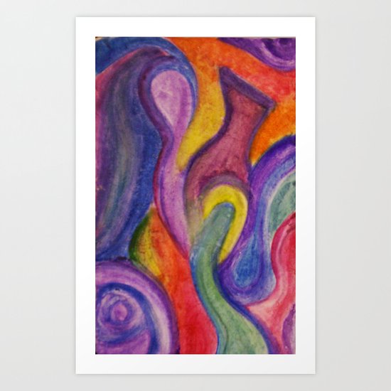 Toilet Paper Art Art Print