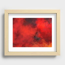 Red Energy Recessed Framed Print