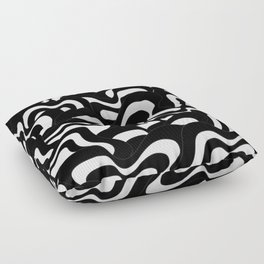 Abstract pattern - black and white. Floor Pillow