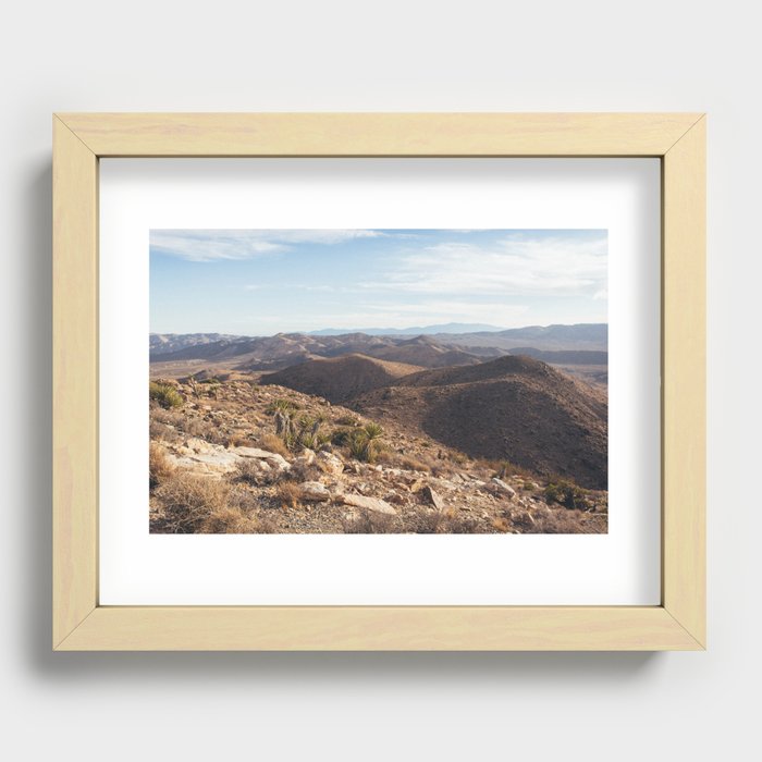 Joshua Tree Mountains Recessed Framed Print