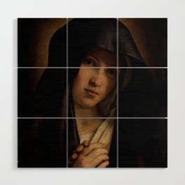 The Virgin Dolorosa Our Lady of Sorrows Wood Wall Art