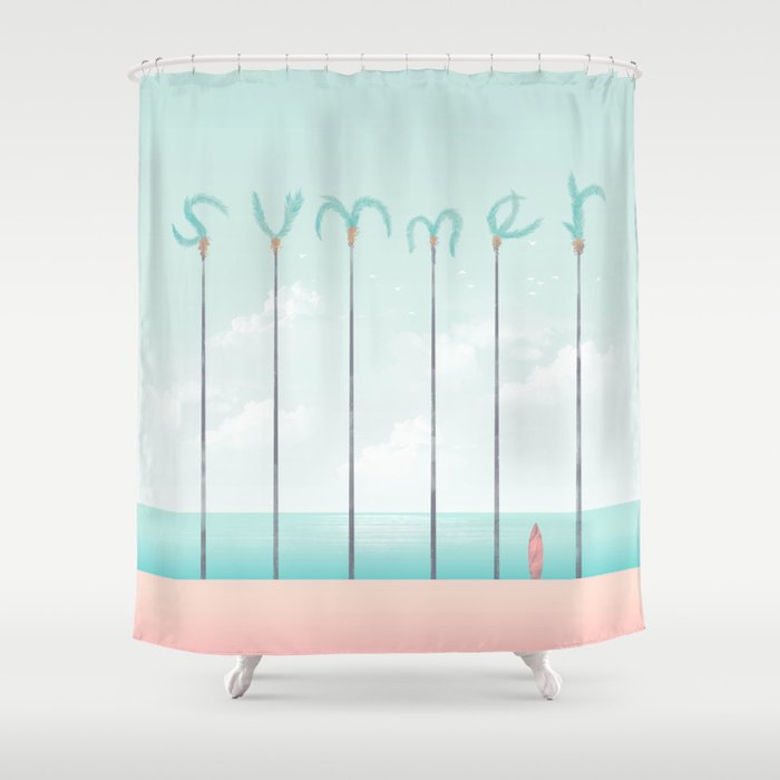 Palm Summer Shower Curtain