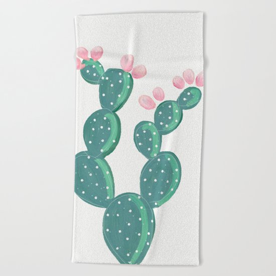Painted Cactus Beach Towel