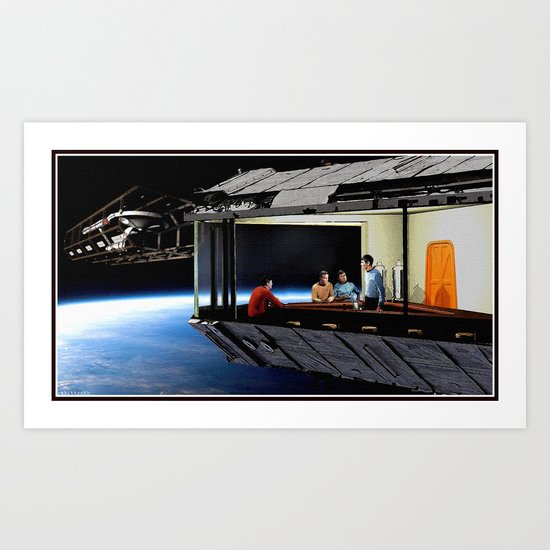 Original Series Inspired Nighthawks Art Print