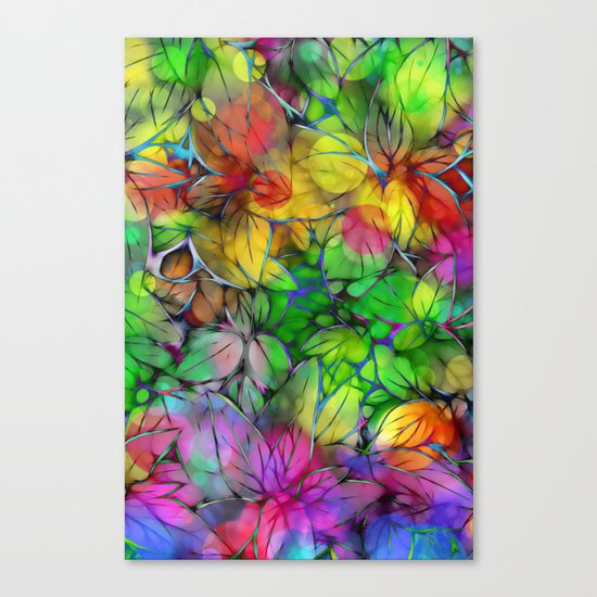 Dream Colored Leaves Canvas Print