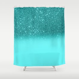 Turquoise Ombre Shower Curtain