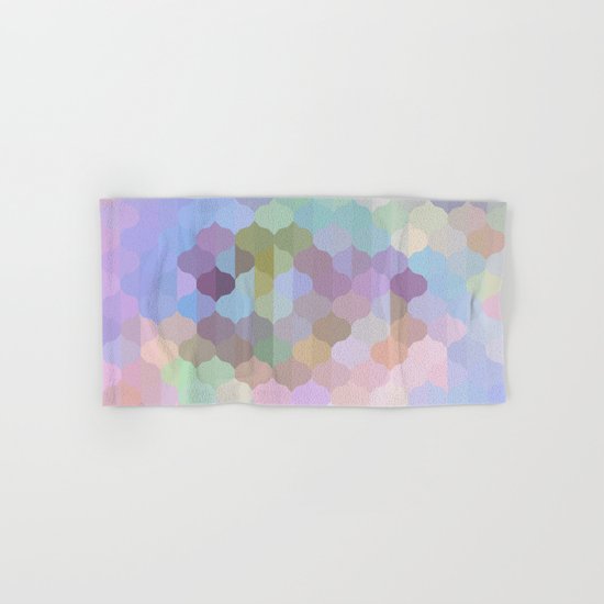 Pastel Geometric Abstract Hand & Bath Towel