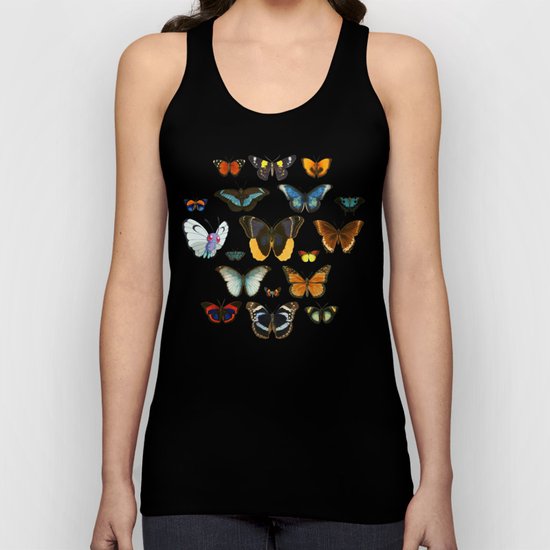 Entomology Vintage Butterfly Unisex Tank Top