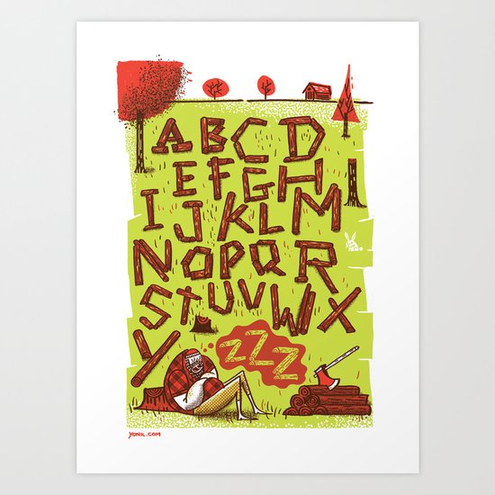 ABC Art Print