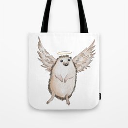 Angel hedgehog Tote Bag