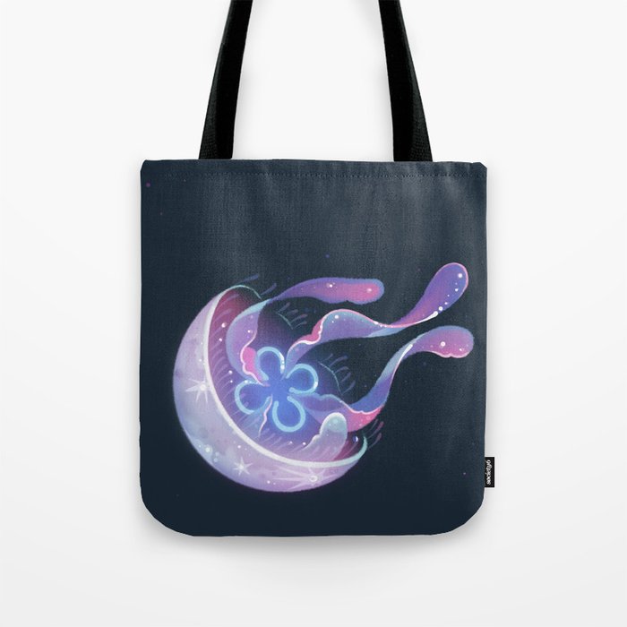 Moon Jelly Tote Bag By Pikaole