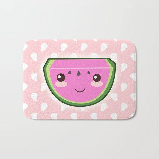 Kawaii Watermelon Bath Mat