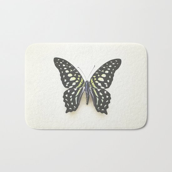 Black Butterfly Bath Mat