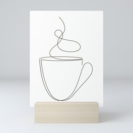 coffee or tea cup - line art Mini Art Print