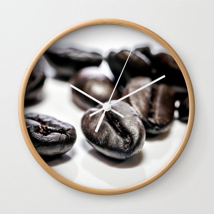French roast coffee beans Wall Clock