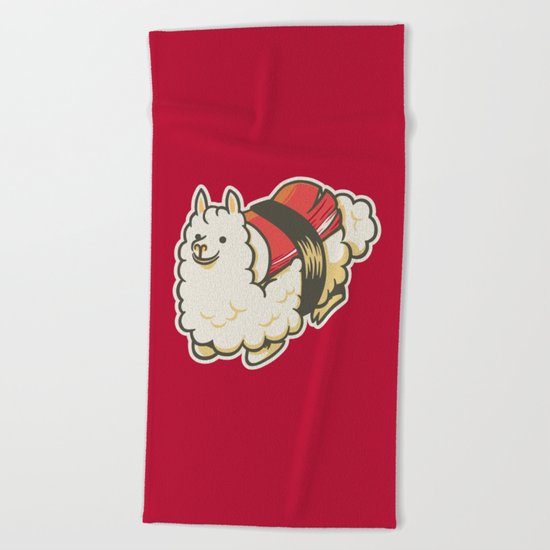 Alpaca Sushi Niguiri III Beach Towel