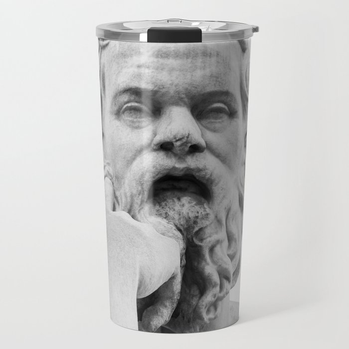 Socrates Marble Statue #1 #wall #art #society6 Travel Mug