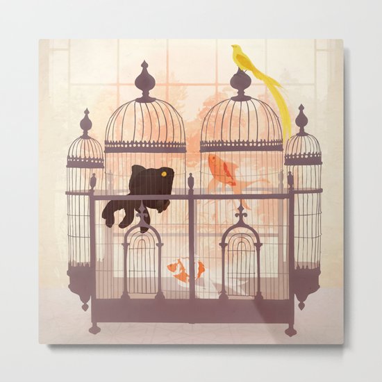 Cages Metal Print