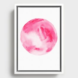 5   | 200130 | Circle | Moon | Watercolor Painting |  Watercolor Art | Minimalism | Minimalist Art Framed Canvas