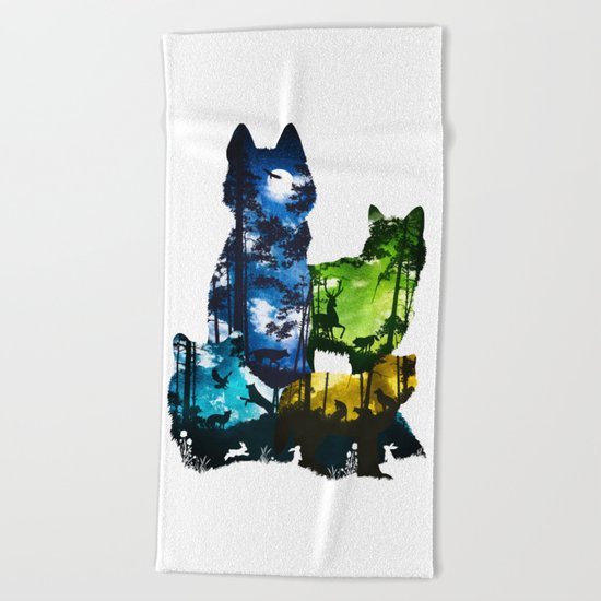 Wolf Pack Beach Towel