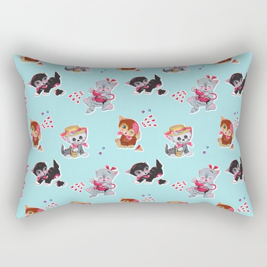 Zombie Cats Rectangular Pillow