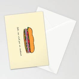 Ceci n'est pas un sandwich Stationery Cards