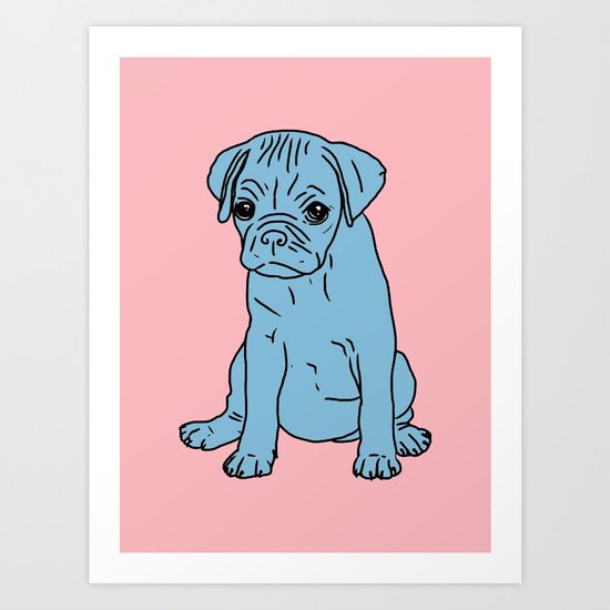 Sad Puppy, 2013. Art Print