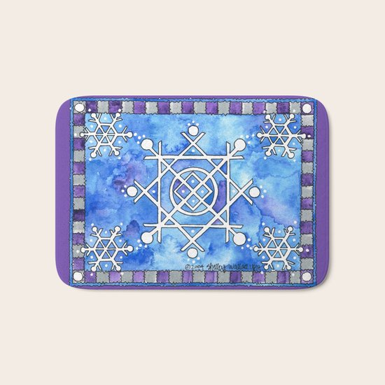 Snowflakes Bath Mat