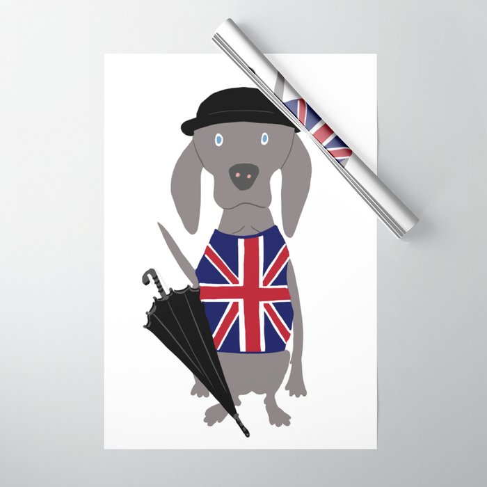 Weimaraner 2025 wrapping paper