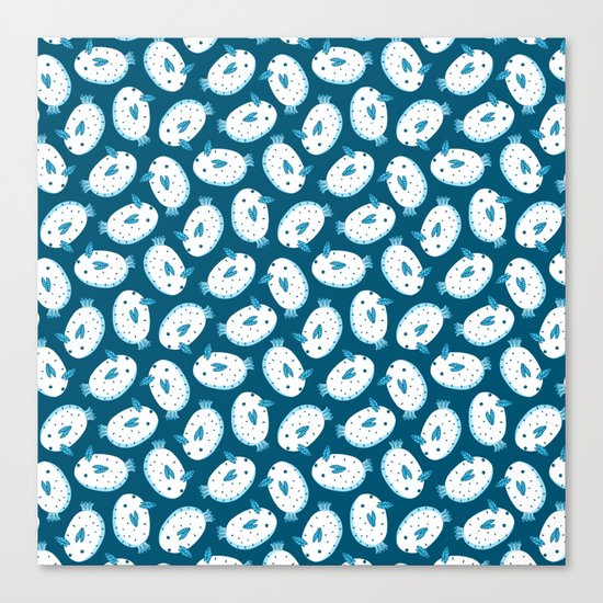 Sea Bunnies_Blue Canvas Print