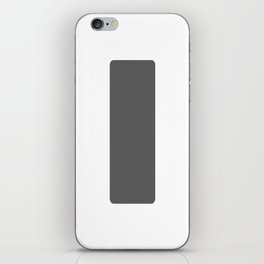 l (Grey & White Letter) iPhone Skin