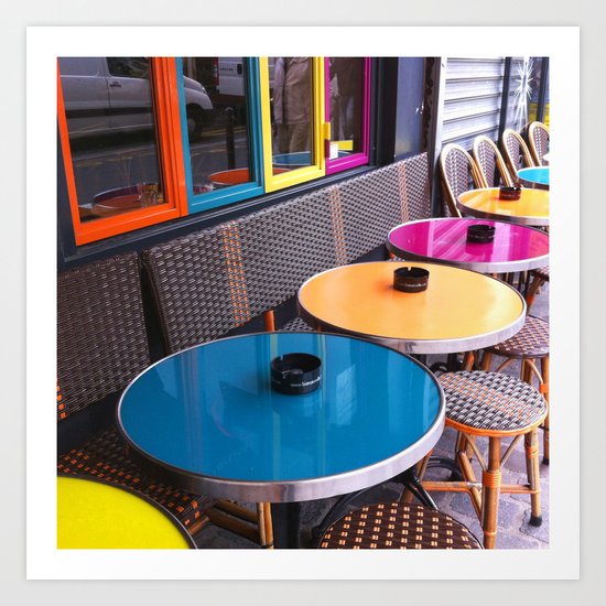 Paris Café Art Print