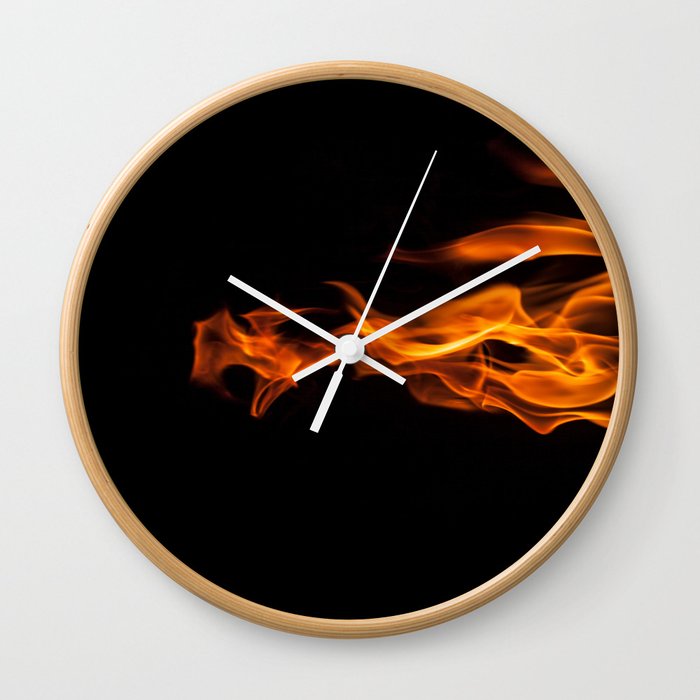 flame Wall Clock