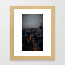 Nightfall over Copenhagen Framed Art Print