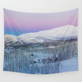 The Snow Mountains (Color) Wall Tapestry
